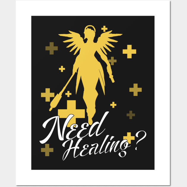 Mercy Overwatch Wall Art by Digitalgarz